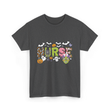 Cute Nurse Halloween Zombie Nurse T-Shirt - Dark Heather