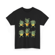 Cute Plants Plant Lover T-Shirt - Black