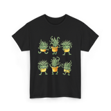 Cute Plants Plant Lover T-Shirt - Black