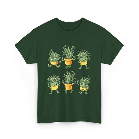 Cute Plants Plant Lover T-Shirt - Forest Green