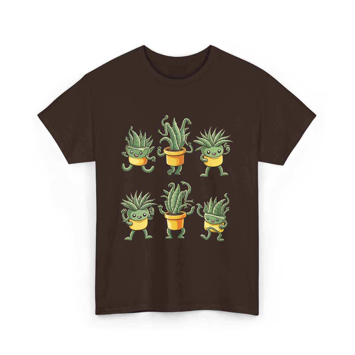 Cute Plants Plant Lover T-Shirt - Dark Chocolate