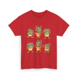 Cute Plants Plant Lover T-Shirt - Red