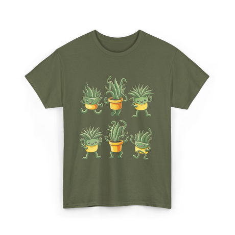 Cute Plants Plant Lover T-Shirt - Military Green