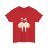 Cute Walrus Animal Costume Walrus T-Shirt - Red