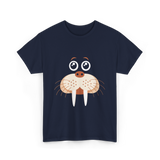 Cute Walrus Animal Costume Walrus T-Shirt - Navy