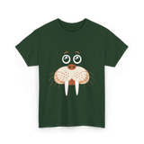 Cute Walrus Animal Costume Walrus T-Shirt - Forest Green