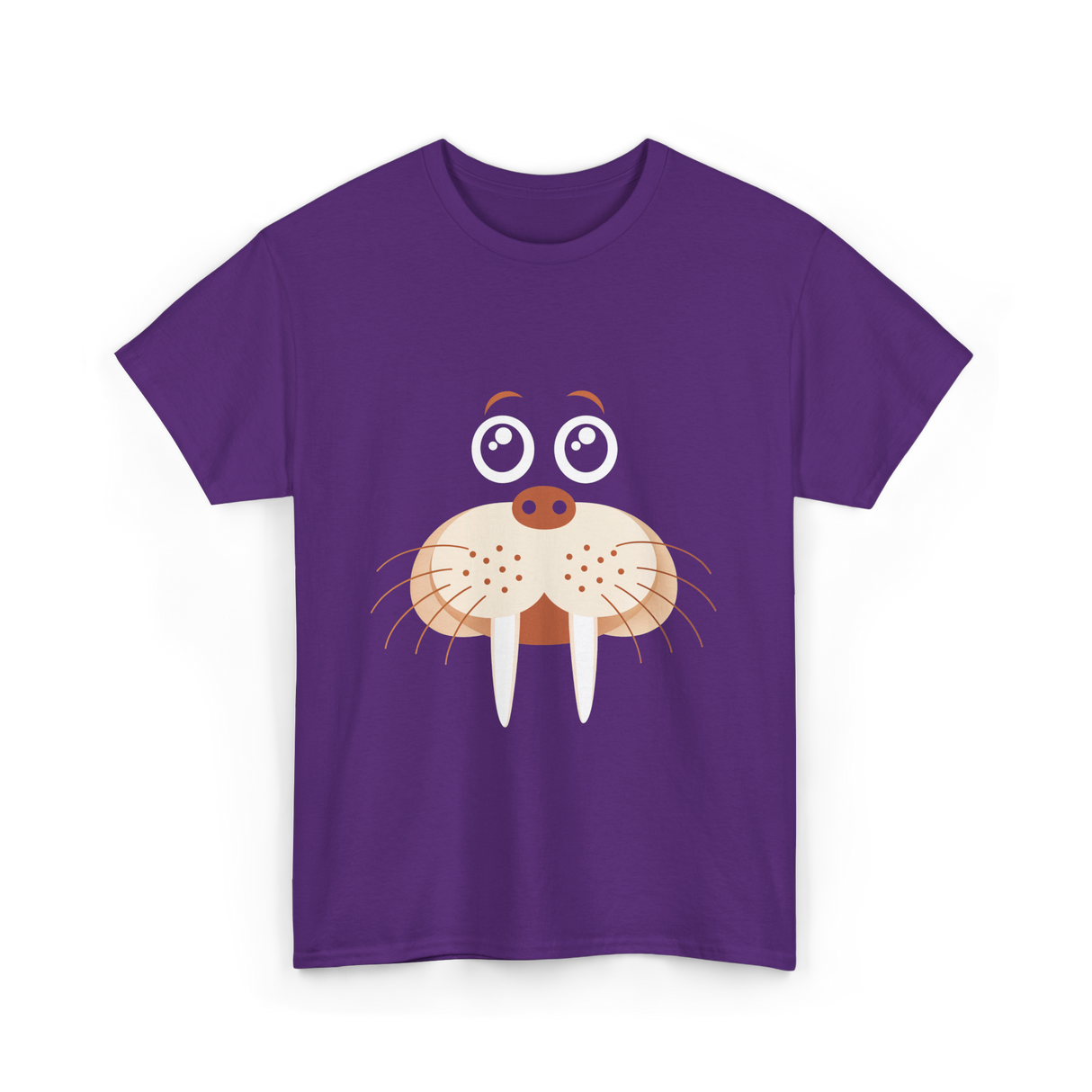 Cute Walrus Animal Costume Walrus T-Shirt - Purple