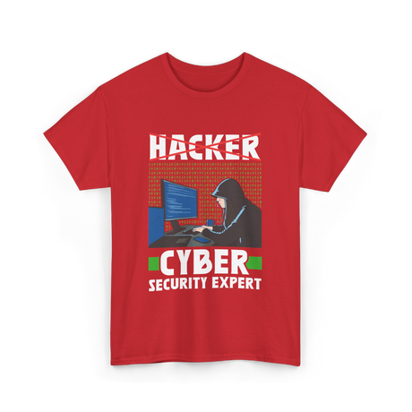 Cyber Security Expert Cyber Security T-Shirt - Red