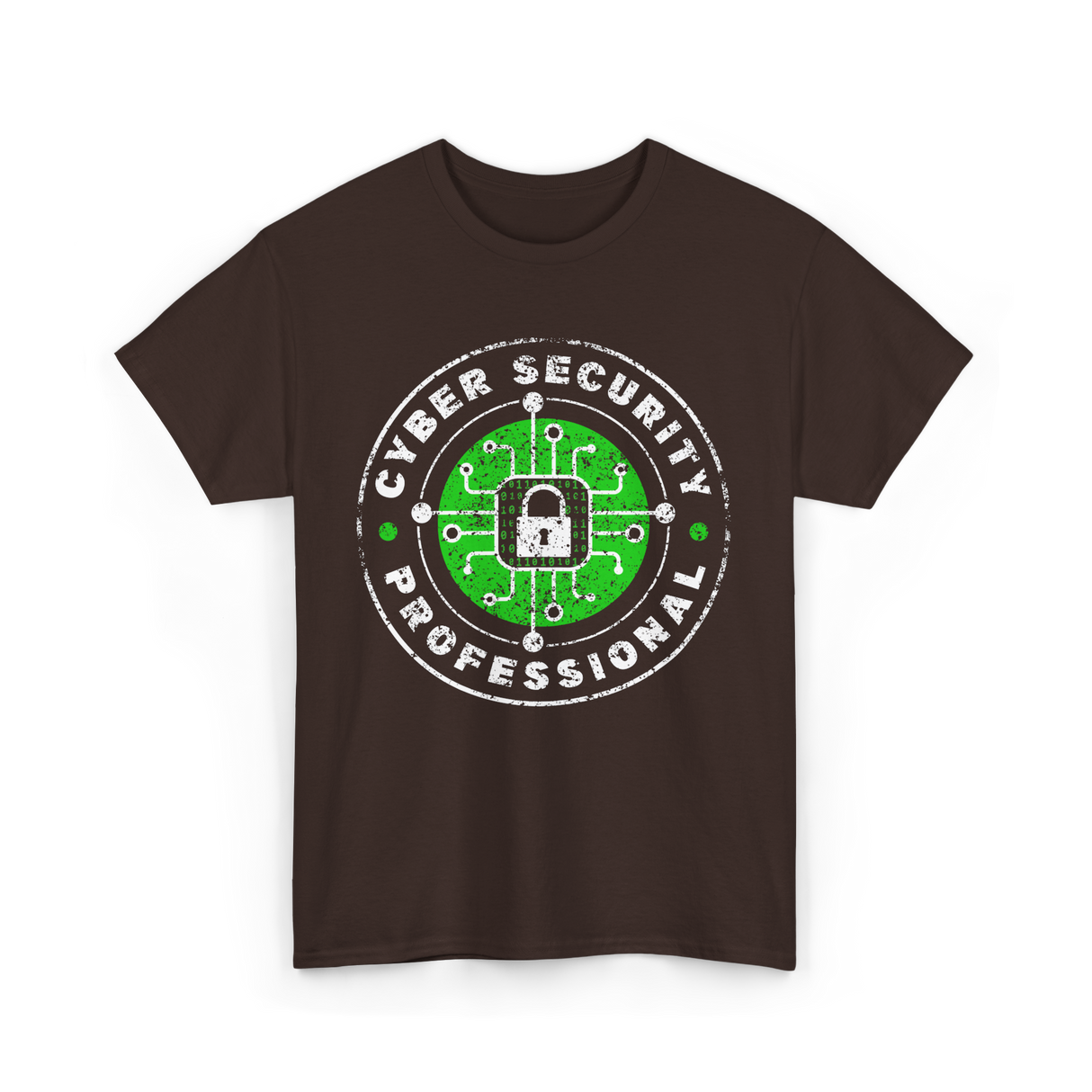 Cyber Security Professional Cybersecurity T-Shirt - Dark Chocolate