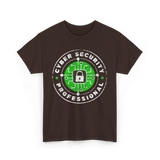 Cyber Security Professional Cybersecurity T-Shirt - Dark Chocolate