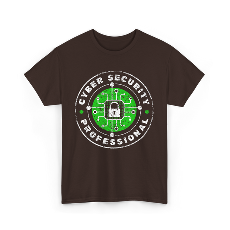 Cyber Security Professional Cybersecurity T-Shirt - Dark Chocolate