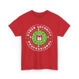 Cyber Security Professional Cybersecurity T-Shirt - Red