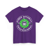 Cyber Security Professional Cybersecurity T-Shirt - Purple