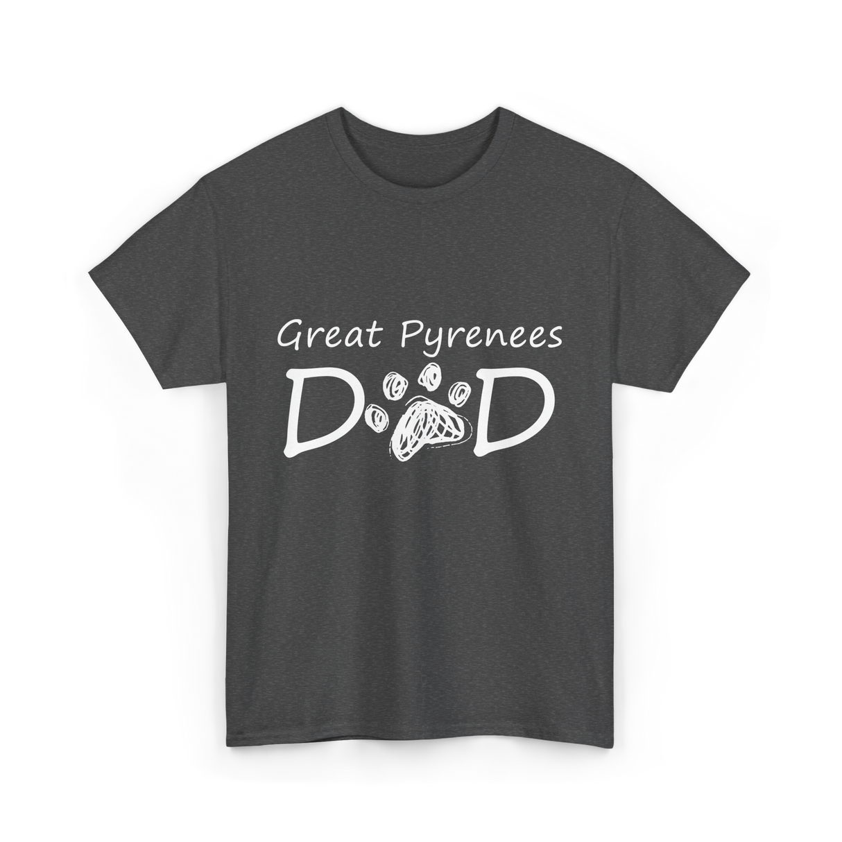 D D Dog Dad Dog Owner T-Shirt - Dark Heather