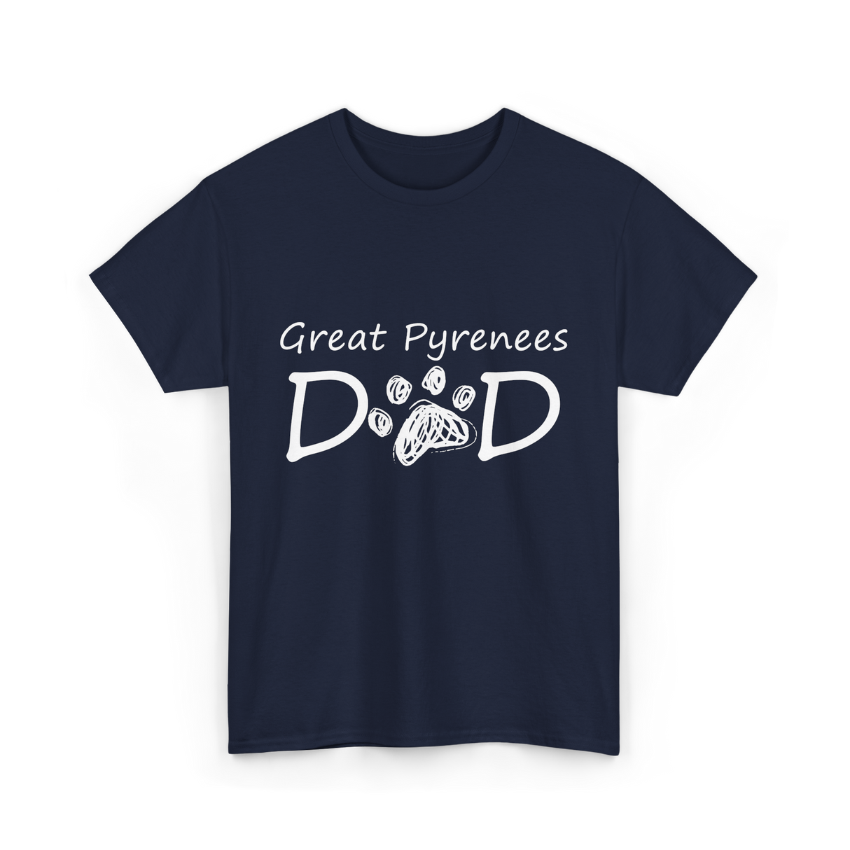 D D Dog Dad Dog Owner T-Shirt - Navy