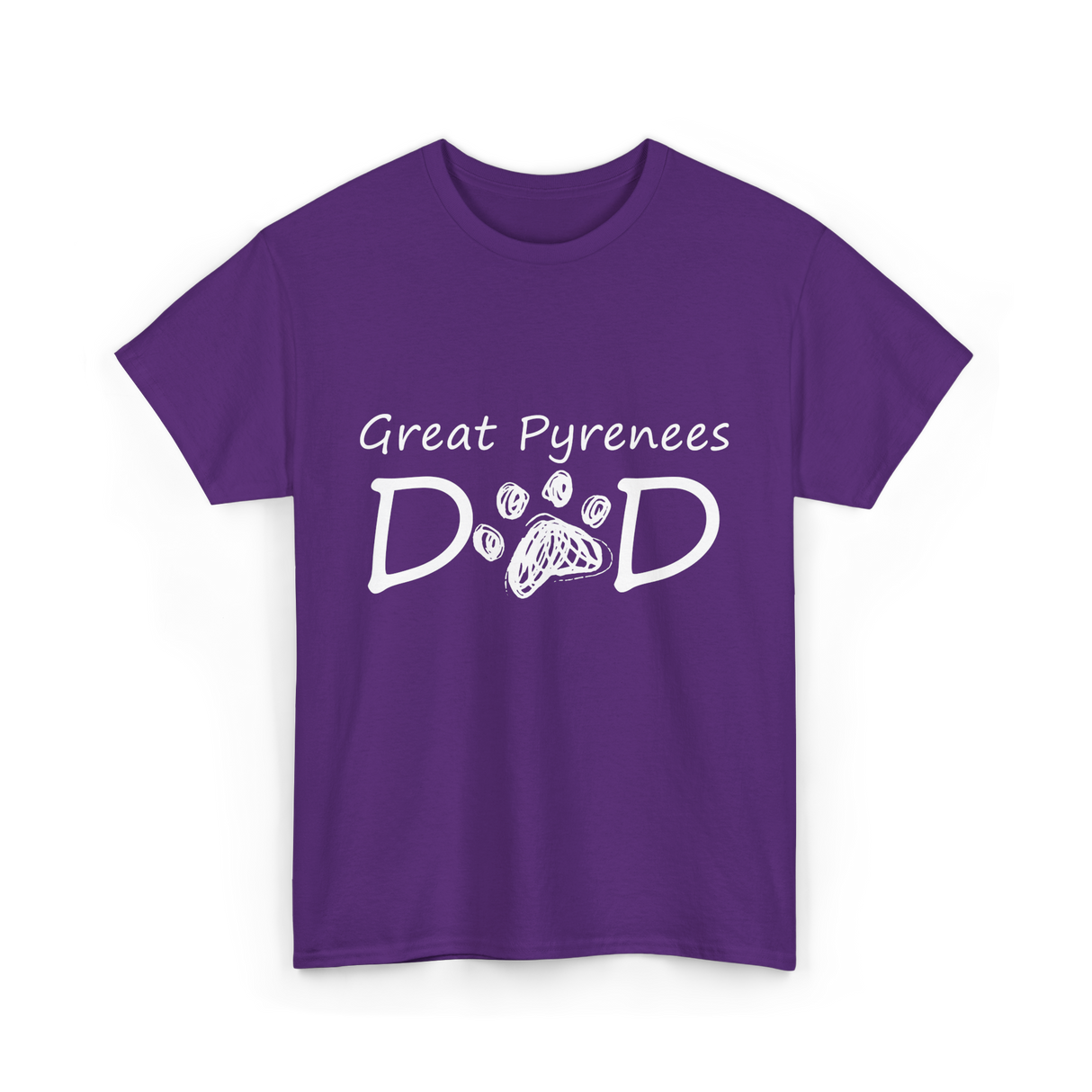 D D Dog Dad Dog Owner T-Shirt - Purple
