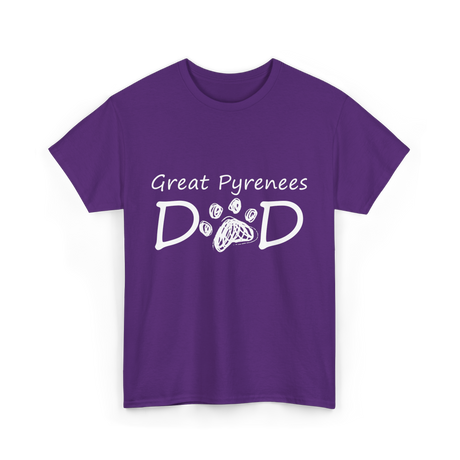D D Dog Dad Dog Owner T-Shirt - Purple