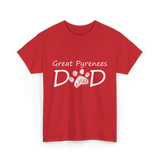 D D Dog Dad Dog Owner T-Shirt - Red