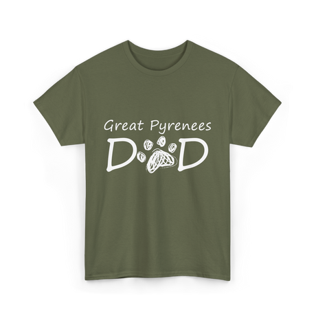 D D Dog Dad Dog Owner T-Shirt - Military Green