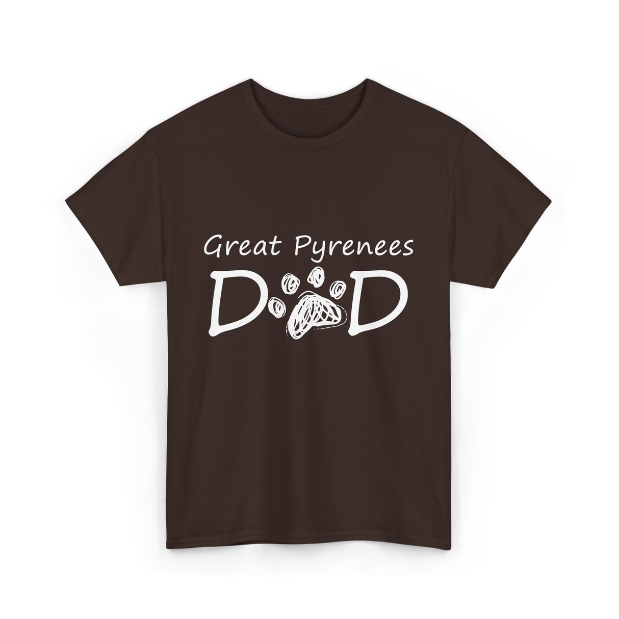 D D Dog Dad Dog Owner T-Shirt - Dark Chocolate