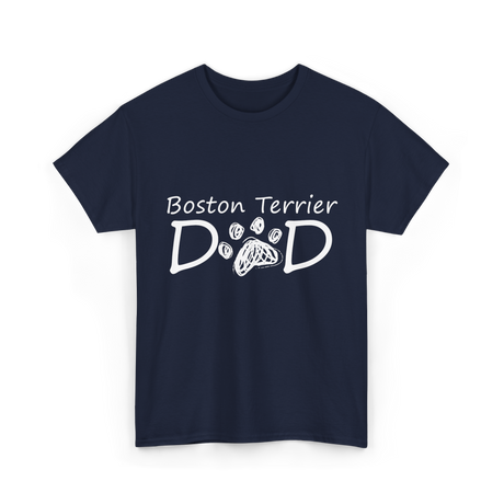 D D Dog Dad Paw T-Shirt - Navy