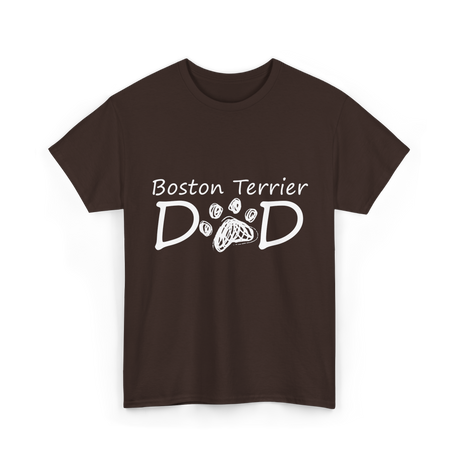 D D Dog Dad Paw T-Shirt - Dark Chocolate