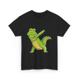 Dabbing Alligator Crocodile Kids T-Shirt - Black