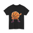 Dabbing Basketball Player Sports T-Shirt - Black