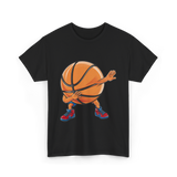 Dabbing Basketball Player Sports T-Shirt - Black