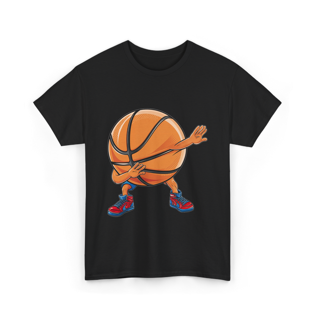 Dabbing Basketball Player Sports T-Shirt - Black