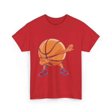 Dabbing Basketball Player Sports T-Shirt - Red