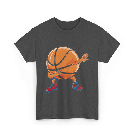 Dabbing Basketball Player Sports T-Shirt - Dark Heather