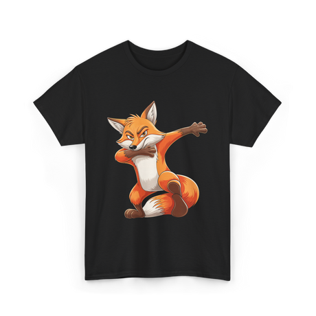 Dabbing Fox Animal Fox Lover T-Shirt - Black