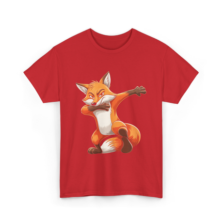 Dabbing Fox Animal Fox Lover T-Shirt - Red