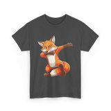 Dabbing Fox Animal Fox Lover T-Shirt - Dark Heather