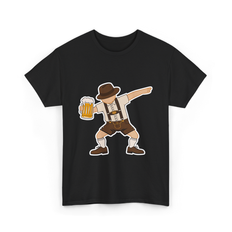 Dabbing German Man Oktoberfest Beer T-Shirt - Black