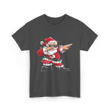 Dabbing Santa Claus Christmas Santa T-Shirt - Dark Heather