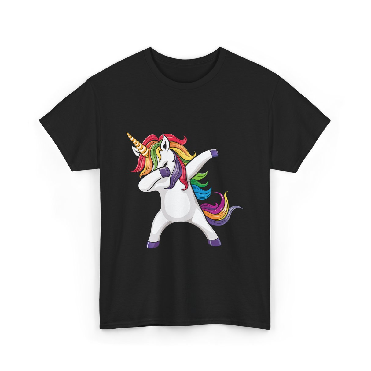 Dabbing Unicorn T-Shirt - Black