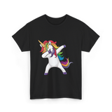 Dabbing Unicorn T-Shirt - Black