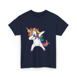 Dabbing Unicorn T-Shirt - Navy