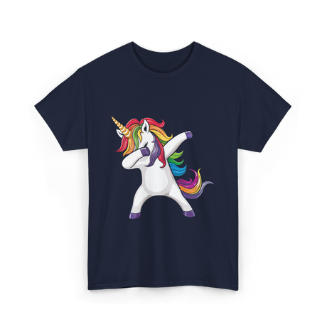 Dabbing Unicorn T-Shirt - Navy