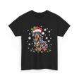 Dachshund Dog Christmas Lights Holiday T-Shirt - Black