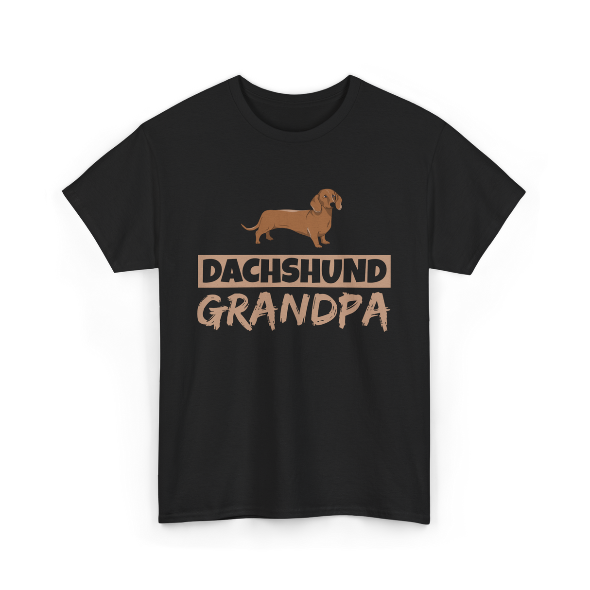 Dachshund Grandpa Dog Owner T-Shirt - Black