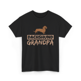 Dachshund Grandpa Dog Owner T-Shirt - Black