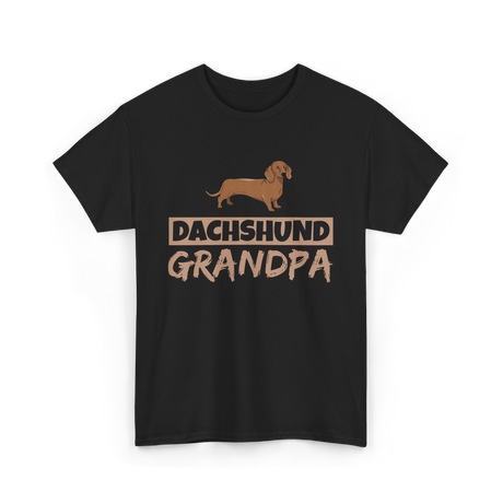 Dachshund Grandpa Dog Owner T-Shirt - Black