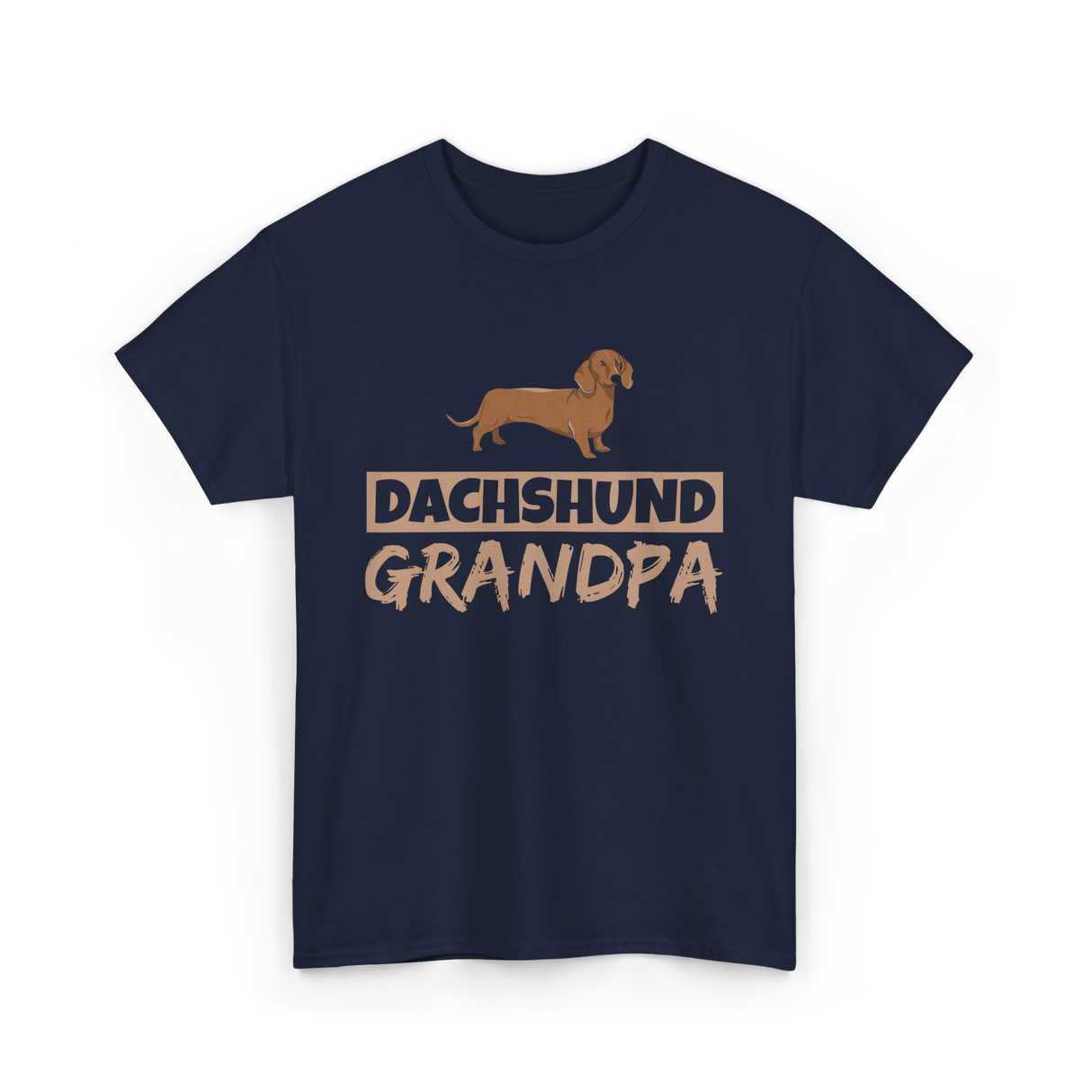 Dachshund Grandpa Dog Owner T-Shirt - Navy