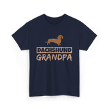 Dachshund Grandpa Dog Owner T-Shirt - Navy