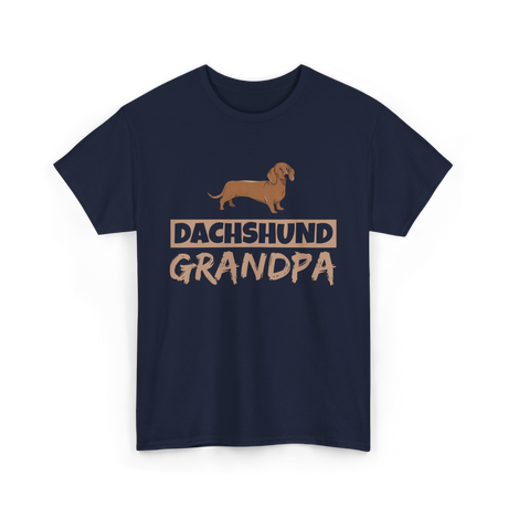 Dachshund Grandpa Dog Owner T-Shirt - Navy