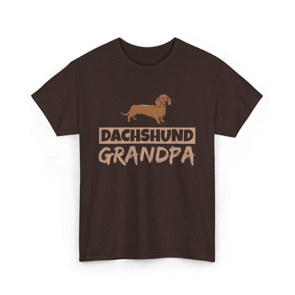 Dachshund Grandpa Dog Owner T-Shirt - Dark Chocolate