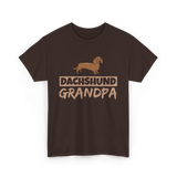 Dachshund Grandpa Dog Owner T-Shirt - Dark Chocolate